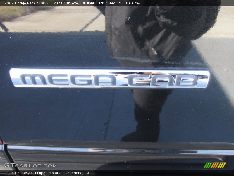Brilliant Black / Medium Slate Gray 2007 Dodge Ram 2500 SLT Mega Cab 4x4
