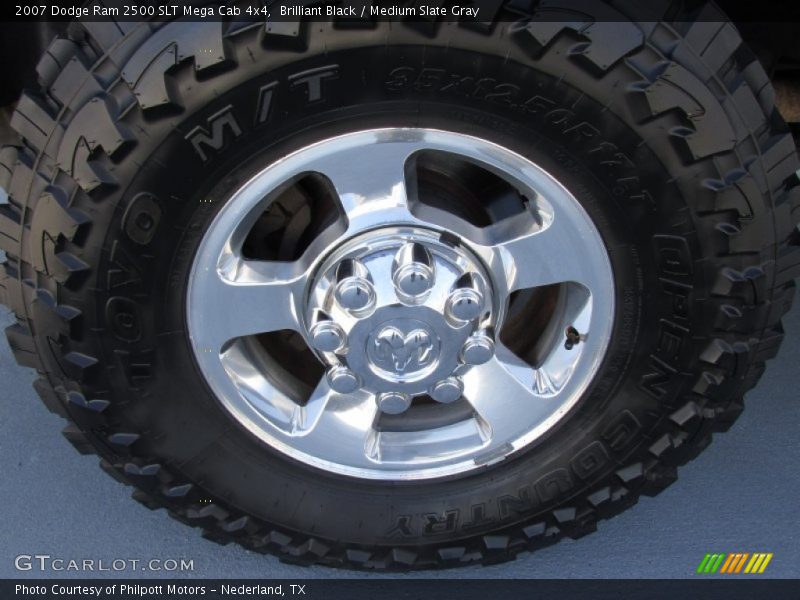 Brilliant Black / Medium Slate Gray 2007 Dodge Ram 2500 SLT Mega Cab 4x4