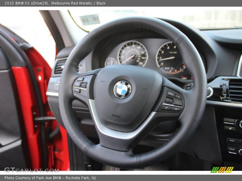 Melbourne Red Metallic / Black 2015 BMW X3 xDrive28i