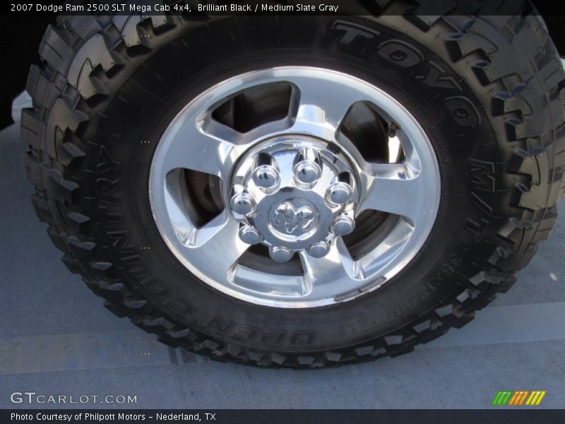 Brilliant Black / Medium Slate Gray 2007 Dodge Ram 2500 SLT Mega Cab 4x4
