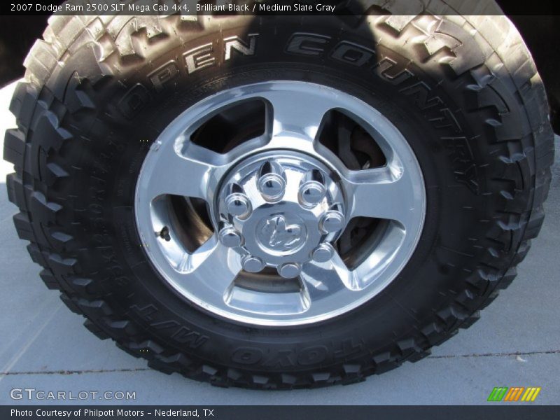 Brilliant Black / Medium Slate Gray 2007 Dodge Ram 2500 SLT Mega Cab 4x4