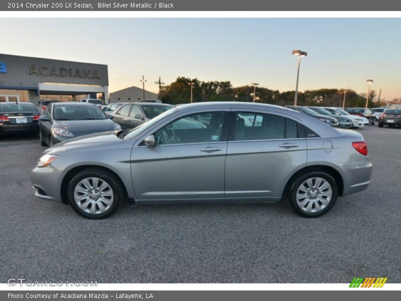 Billet Silver Metallic / Black 2014 Chrysler 200 LX Sedan