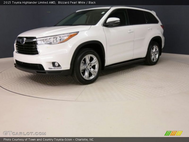 Blizzard Pearl White / Black 2015 Toyota Highlander Limited AWD