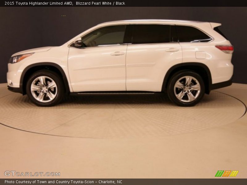 Blizzard Pearl White / Black 2015 Toyota Highlander Limited AWD