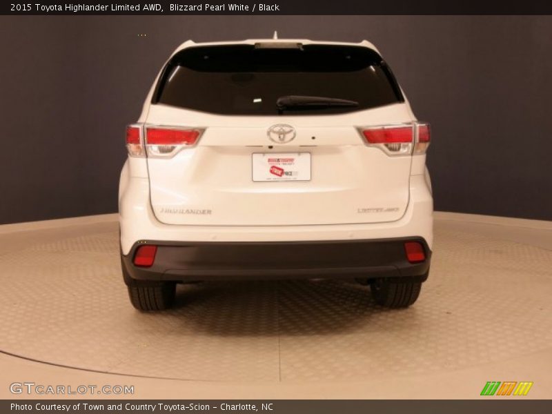 Blizzard Pearl White / Black 2015 Toyota Highlander Limited AWD
