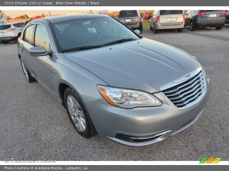 Billet Silver Metallic / Black 2014 Chrysler 200 LX Sedan