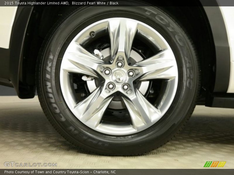 Blizzard Pearl White / Black 2015 Toyota Highlander Limited AWD