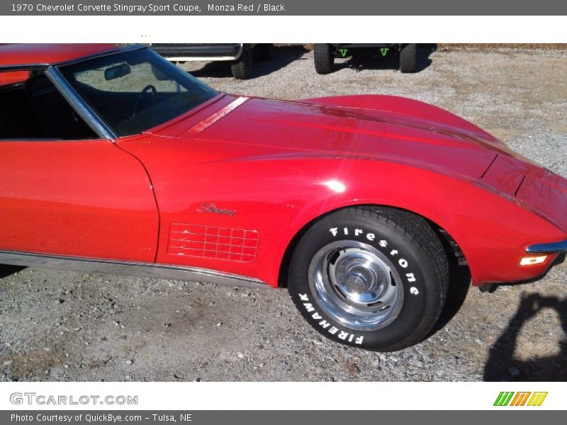 Monza Red / Black 1970 Chevrolet Corvette Stingray Sport Coupe