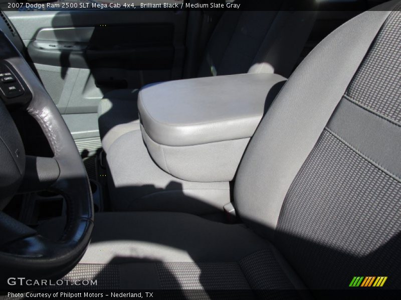 Brilliant Black / Medium Slate Gray 2007 Dodge Ram 2500 SLT Mega Cab 4x4