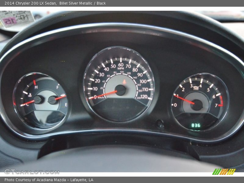 Billet Silver Metallic / Black 2014 Chrysler 200 LX Sedan