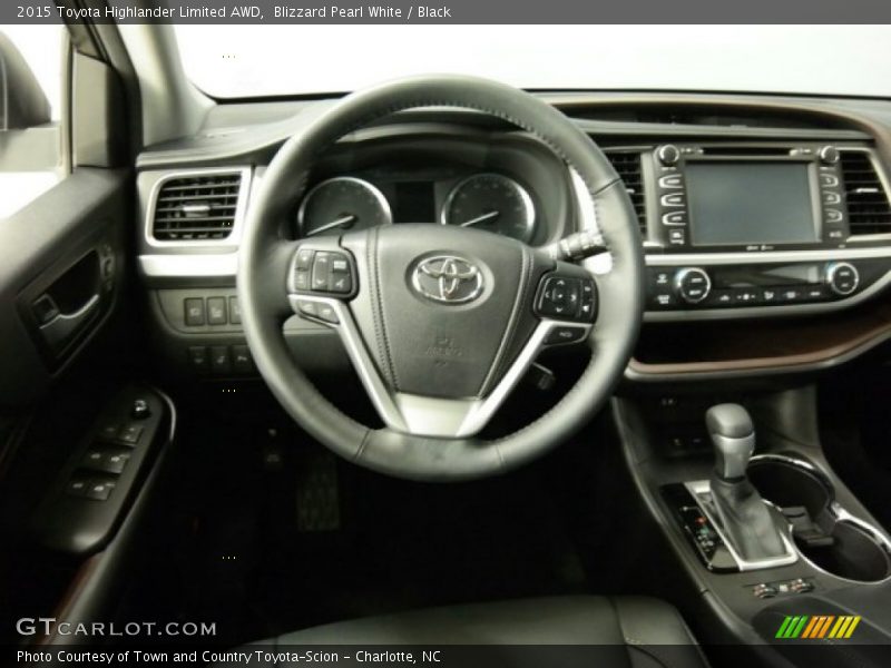 Blizzard Pearl White / Black 2015 Toyota Highlander Limited AWD