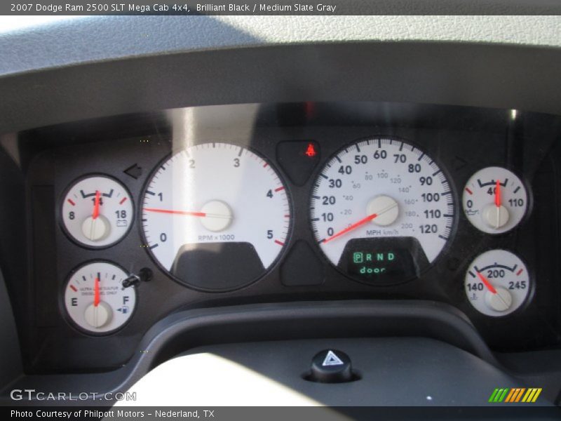 Brilliant Black / Medium Slate Gray 2007 Dodge Ram 2500 SLT Mega Cab 4x4