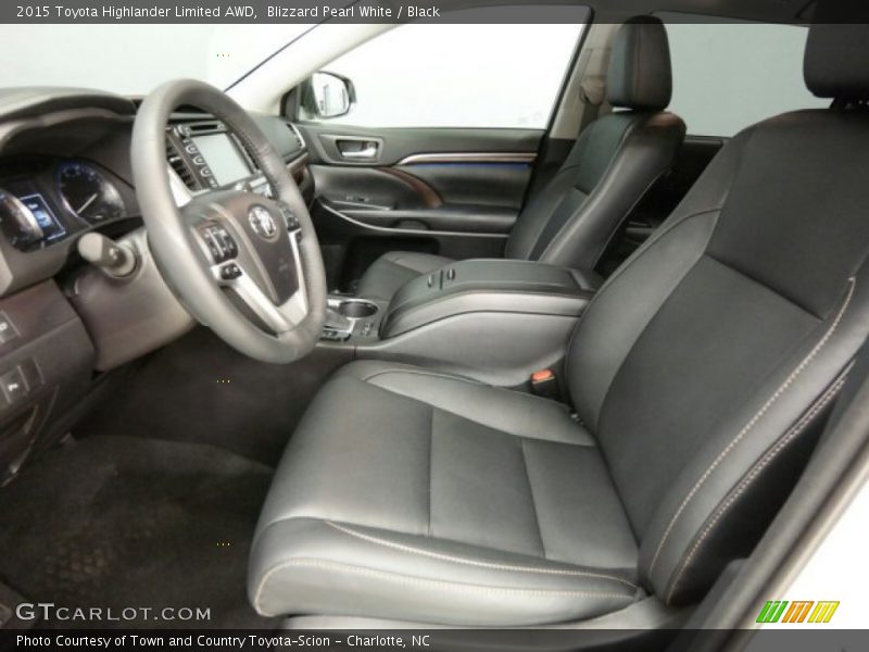 Blizzard Pearl White / Black 2015 Toyota Highlander Limited AWD