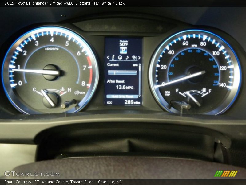 Blizzard Pearl White / Black 2015 Toyota Highlander Limited AWD