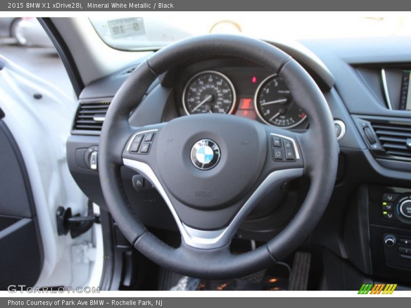 Mineral White Metallic / Black 2015 BMW X1 xDrive28i