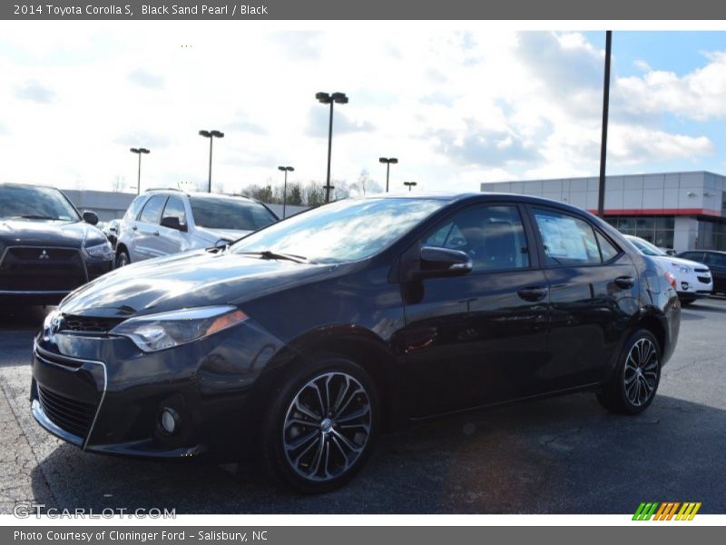 Black Sand Pearl / Black 2014 Toyota Corolla S