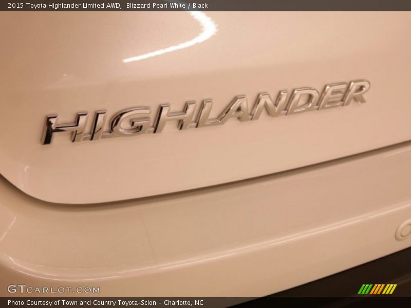 Blizzard Pearl White / Black 2015 Toyota Highlander Limited AWD