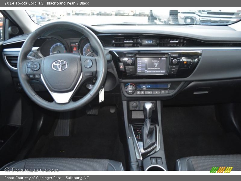 Black Sand Pearl / Black 2014 Toyota Corolla S