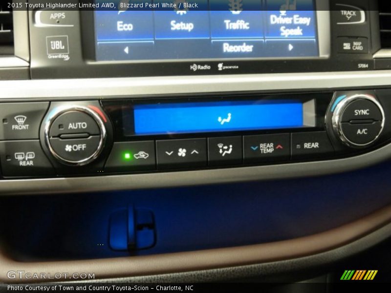 Blizzard Pearl White / Black 2015 Toyota Highlander Limited AWD