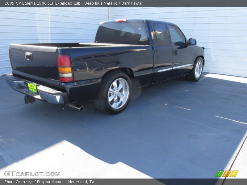 Deep Blue Metallic / Dark Pewter 2005 GMC Sierra 1500 SLT Extended Cab