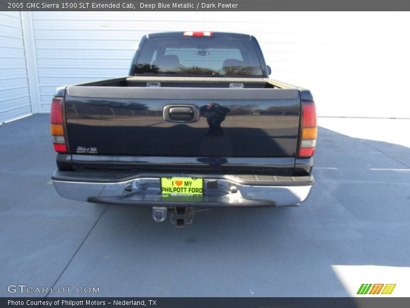 Deep Blue Metallic / Dark Pewter 2005 GMC Sierra 1500 SLT Extended Cab