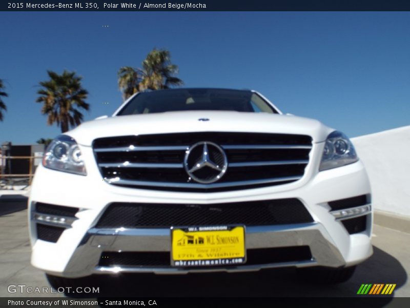 Polar White / Almond Beige/Mocha 2015 Mercedes-Benz ML 350