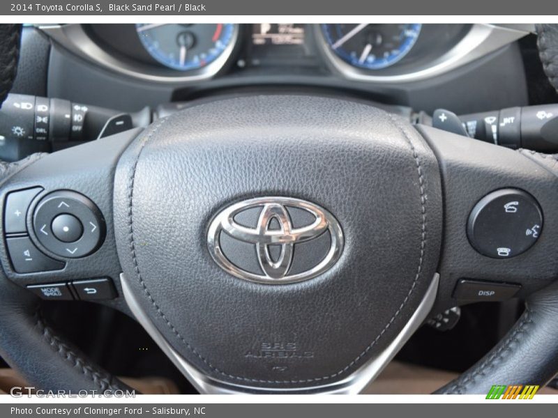 Black Sand Pearl / Black 2014 Toyota Corolla S