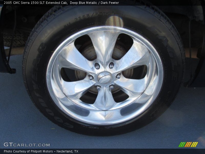 Deep Blue Metallic / Dark Pewter 2005 GMC Sierra 1500 SLT Extended Cab