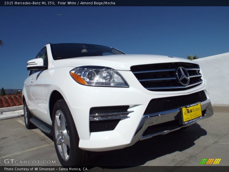 Polar White / Almond Beige/Mocha 2015 Mercedes-Benz ML 350