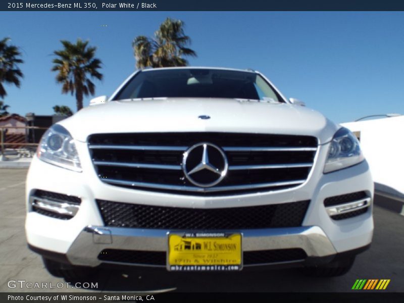 Polar White / Black 2015 Mercedes-Benz ML 350