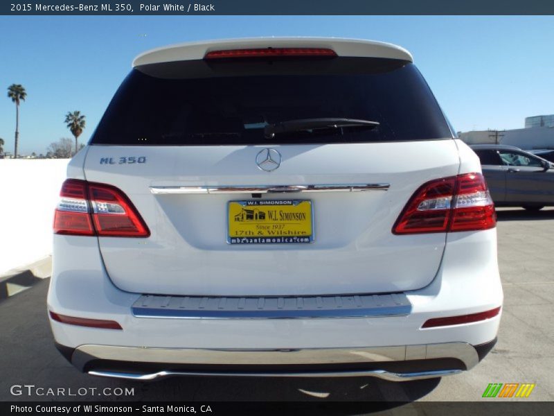 Polar White / Black 2015 Mercedes-Benz ML 350