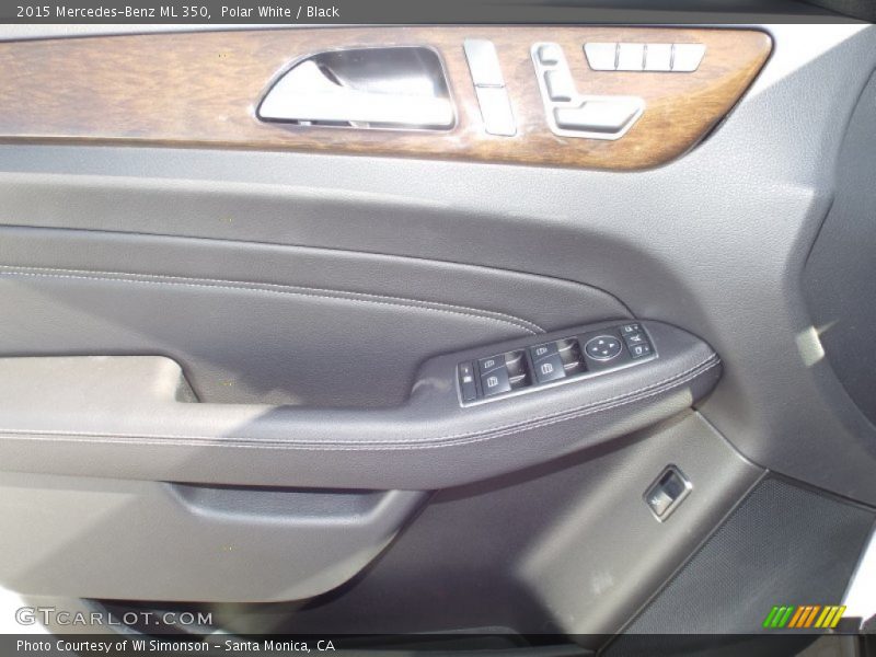 Polar White / Black 2015 Mercedes-Benz ML 350