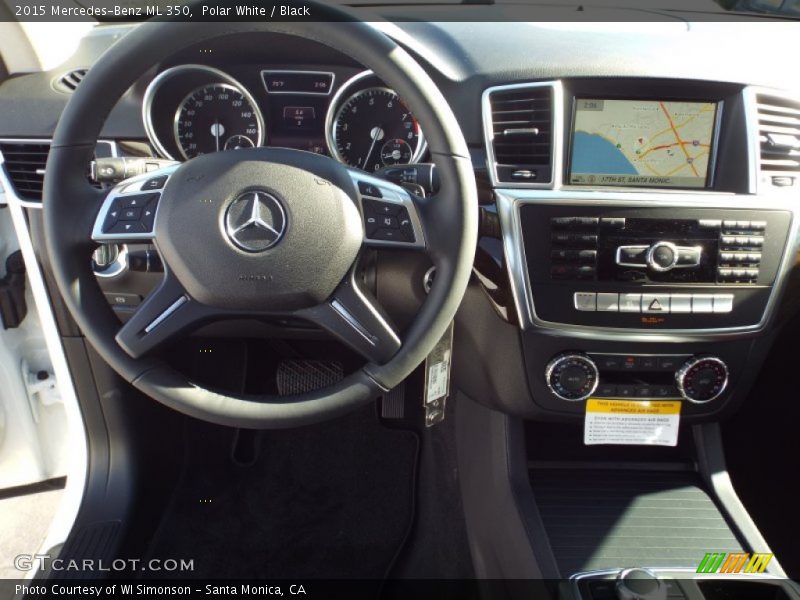 Polar White / Black 2015 Mercedes-Benz ML 350