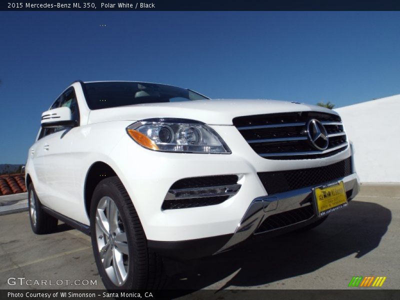 Polar White / Black 2015 Mercedes-Benz ML 350