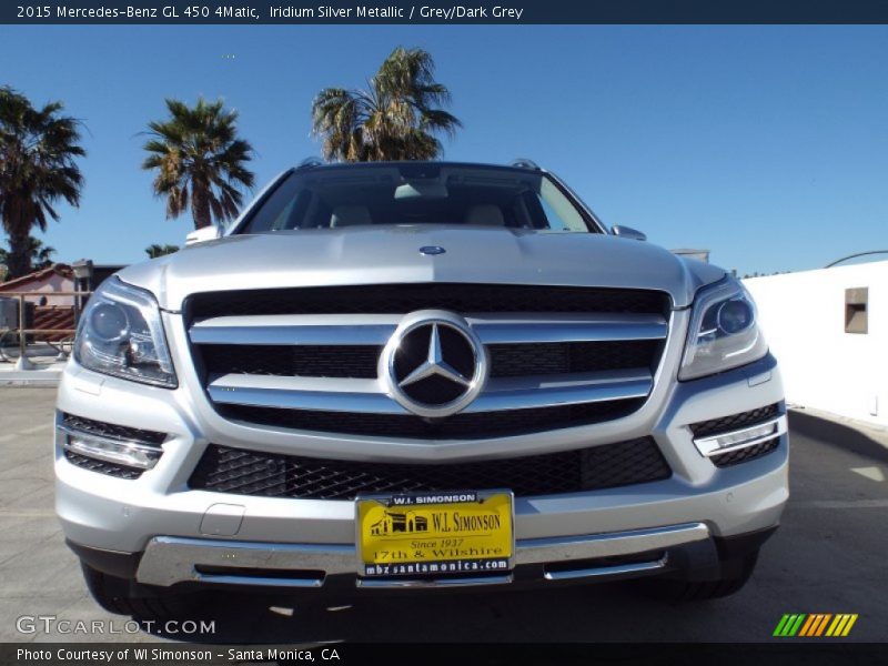 Iridium Silver Metallic / Grey/Dark Grey 2015 Mercedes-Benz GL 450 4Matic
