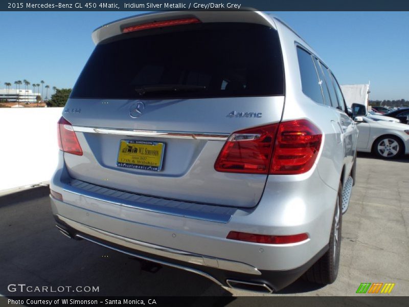 Iridium Silver Metallic / Grey/Dark Grey 2015 Mercedes-Benz GL 450 4Matic