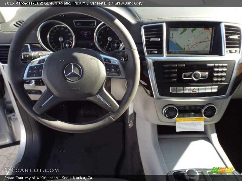 Iridium Silver Metallic / Grey/Dark Grey 2015 Mercedes-Benz GL 450 4Matic