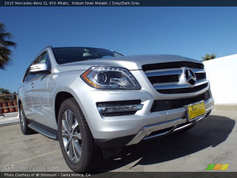 Iridium Silver Metallic / Grey/Dark Grey 2015 Mercedes-Benz GL 450 4Matic