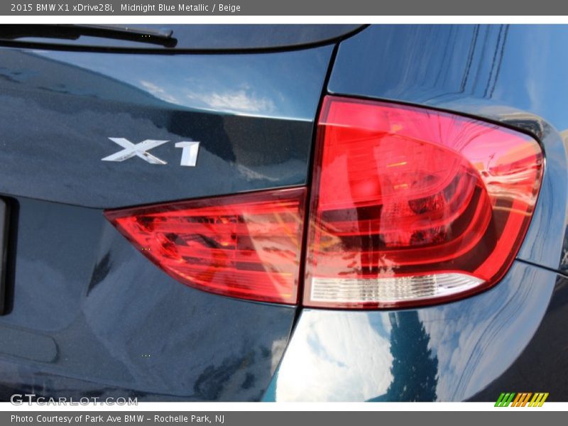 Midnight Blue Metallic / Beige 2015 BMW X1 xDrive28i