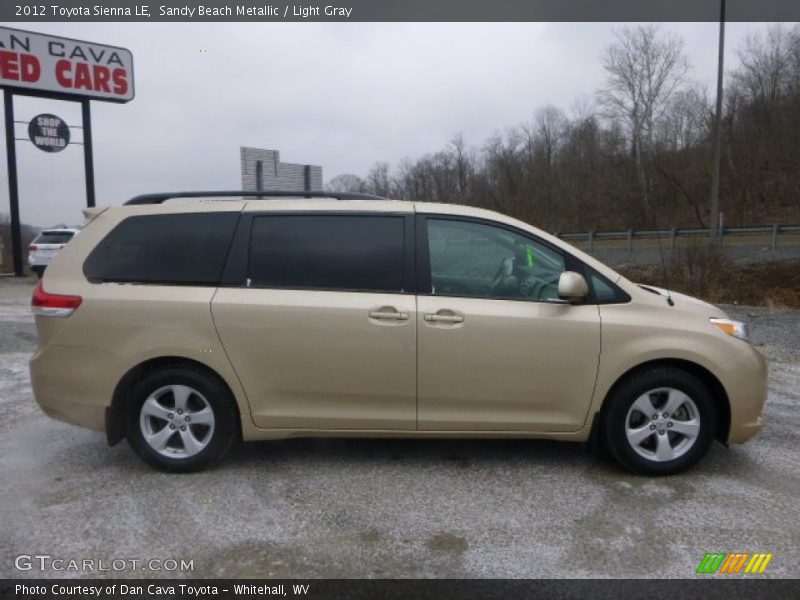 Sandy Beach Metallic / Light Gray 2012 Toyota Sienna LE