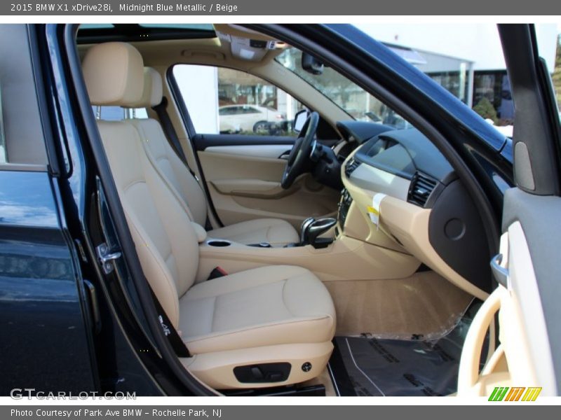 Midnight Blue Metallic / Beige 2015 BMW X1 xDrive28i