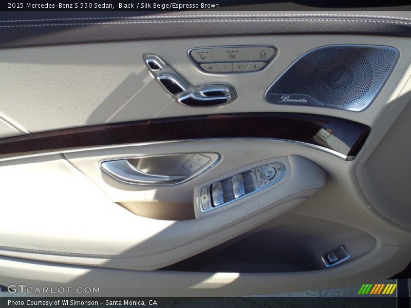 Black / Silk Beige/Espresso Brown 2015 Mercedes-Benz S 550 Sedan