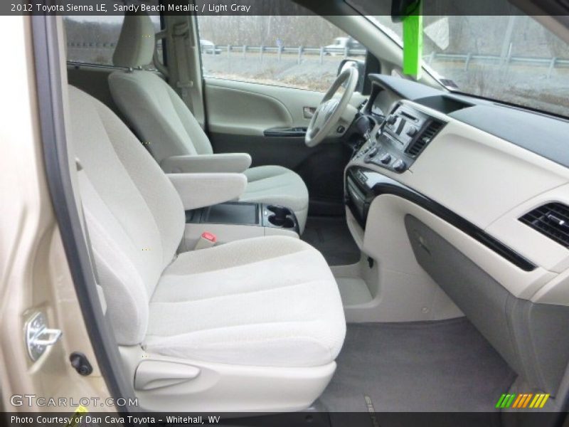 Sandy Beach Metallic / Light Gray 2012 Toyota Sienna LE