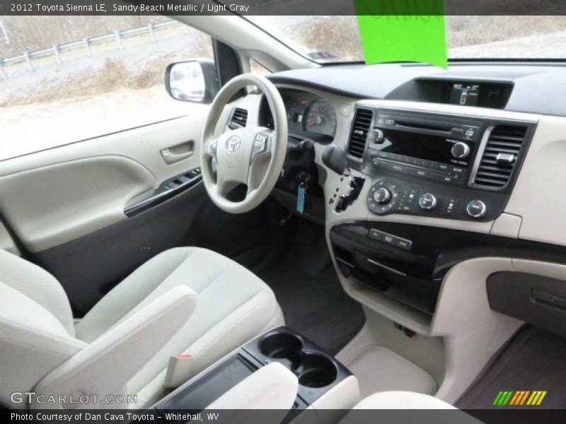 Sandy Beach Metallic / Light Gray 2012 Toyota Sienna LE