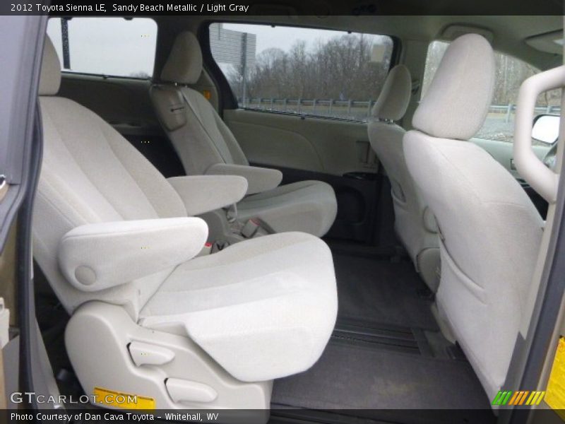 Sandy Beach Metallic / Light Gray 2012 Toyota Sienna LE