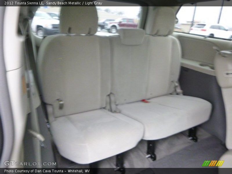 Sandy Beach Metallic / Light Gray 2012 Toyota Sienna LE
