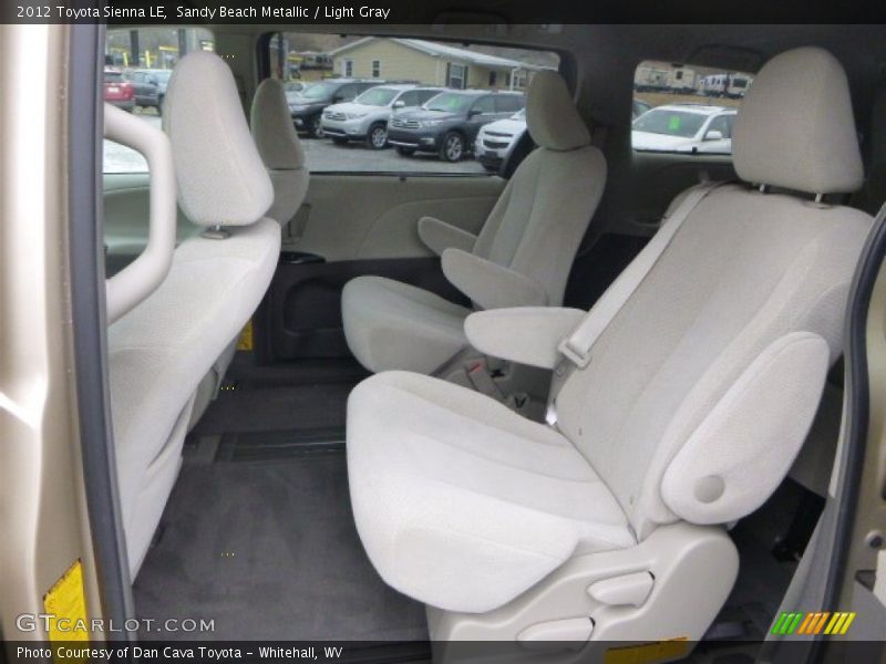 Sandy Beach Metallic / Light Gray 2012 Toyota Sienna LE