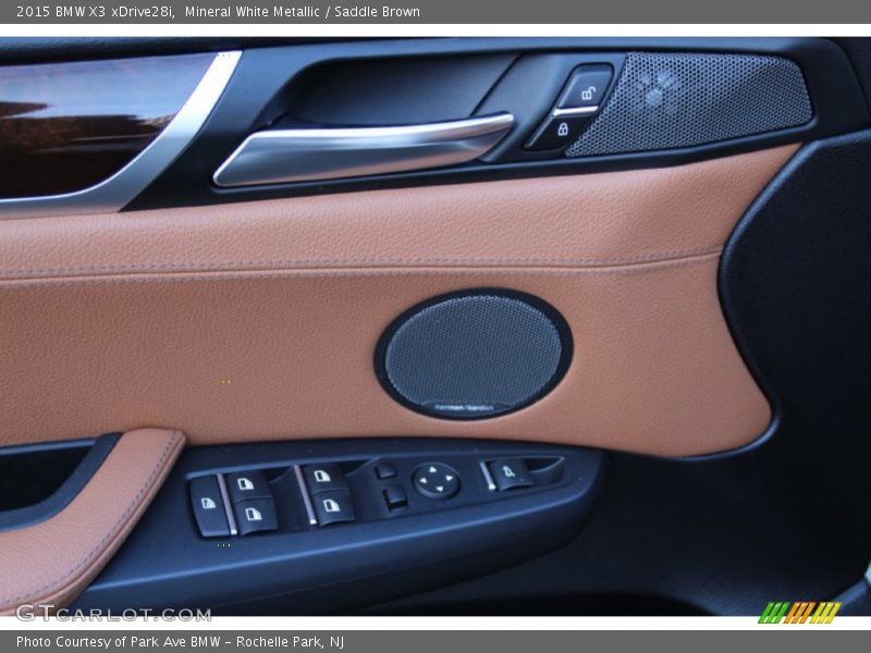 Mineral White Metallic / Saddle Brown 2015 BMW X3 xDrive28i