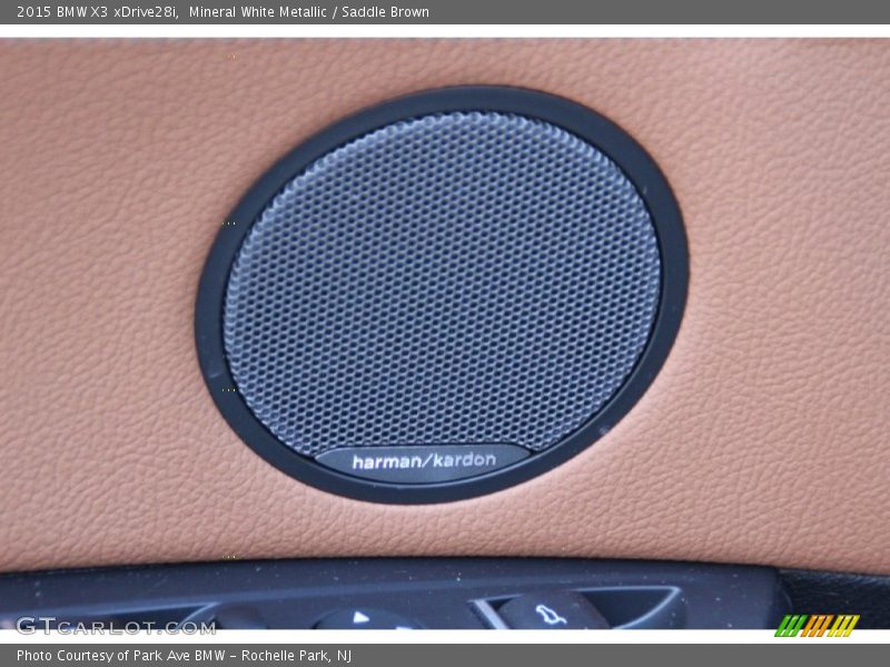 Mineral White Metallic / Saddle Brown 2015 BMW X3 xDrive28i