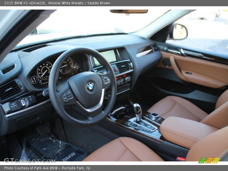 Mineral White Metallic / Saddle Brown 2015 BMW X3 xDrive28i